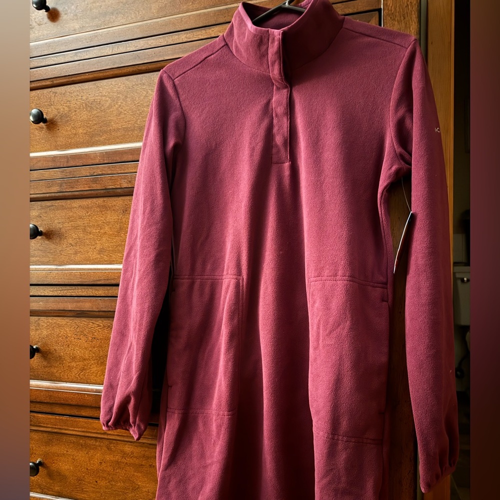 Women’s Columbia anytime fleece dress size small NWT